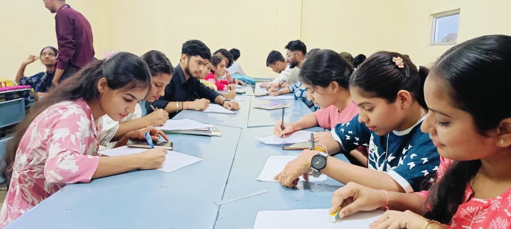 SVIT students writing activity